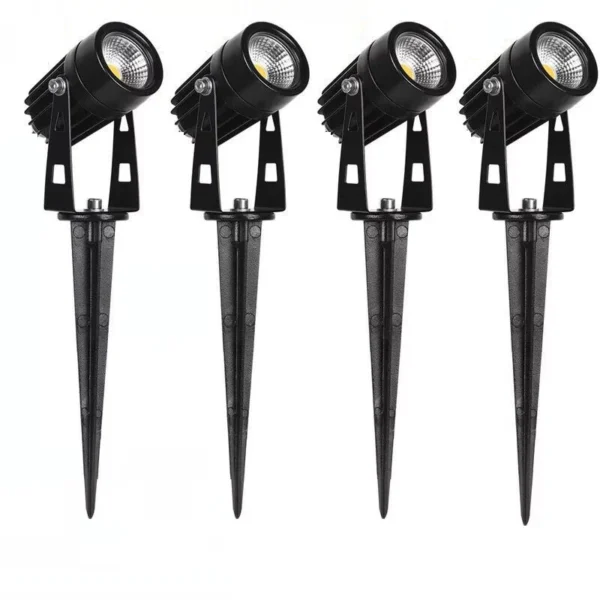 Aluminium LED Garden Lighting 5W Outdoor Spike Lawn Lamp Waterproof Lighting Led Spotlights 0.5 Meter Wire AC110V220V DC12V24V - Image 6