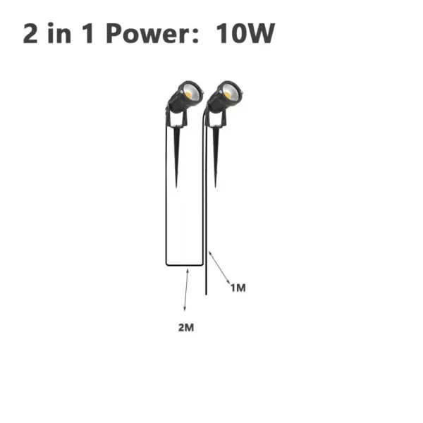 Cable Free Led Garden Decorative Light 10 Trailer 1 Lawn Light 50W Safe Voltage 220V110V12V Waterproof Warm White Spot Light - Image 5