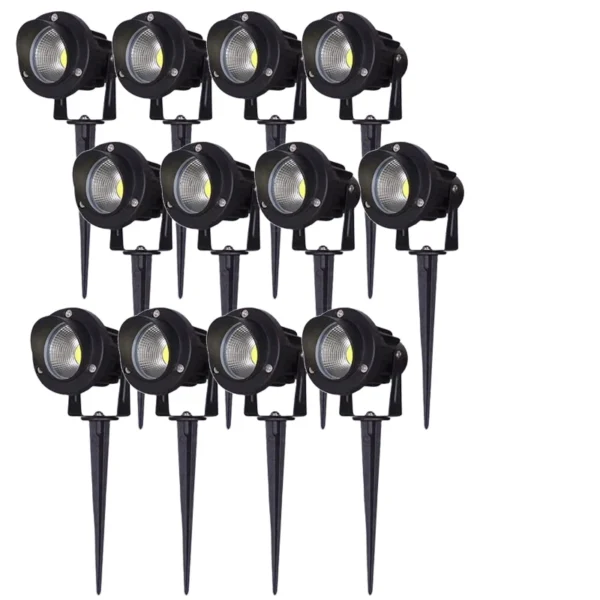 Garden Decorations Light LED IP65 Waterprof Lawn Lamp 220V110V12V24V Warm white Green 5W10W15W Landscape Spike Spotlights - Image 5